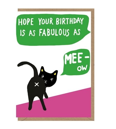 Earlybird: Fabulous Mee-ow Birthday Card