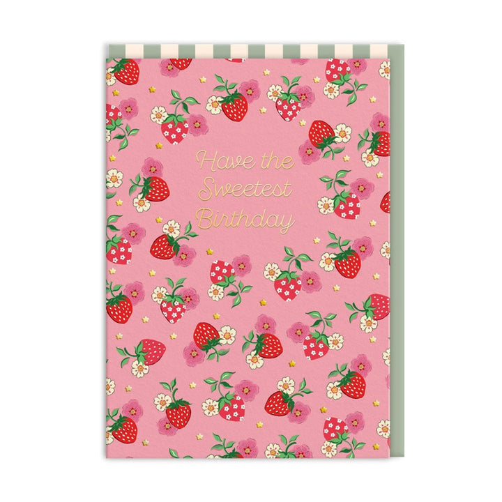 Cath Kidston: Card-Birthday Sweetest Strawberry