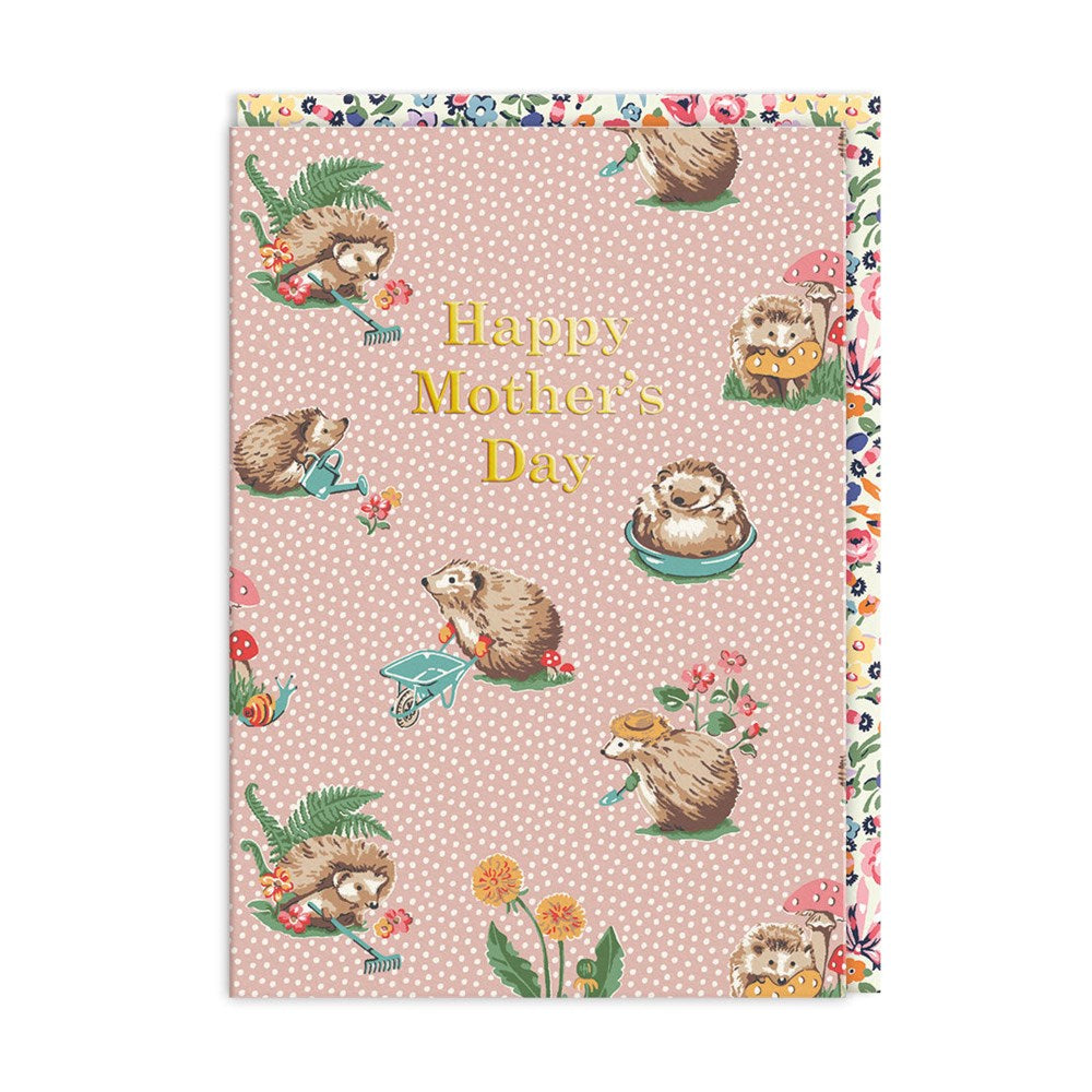 Hedgehog Mother's Day Foil Card
