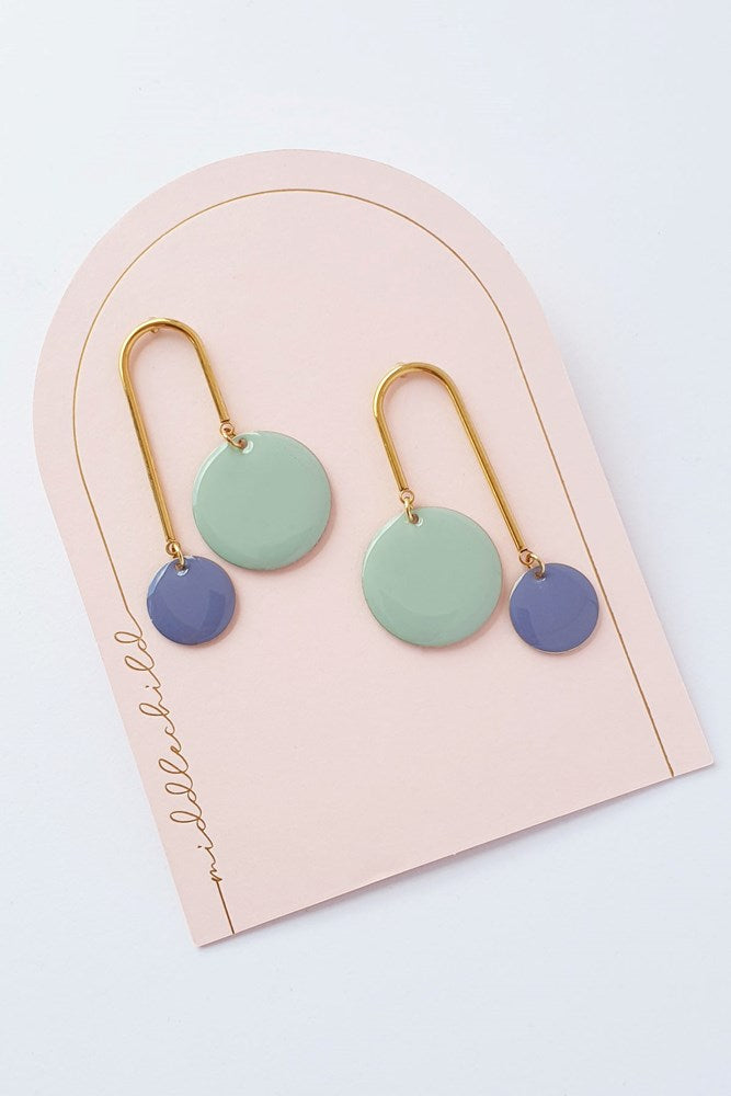 Bubbles Earrings - Dusty Blue