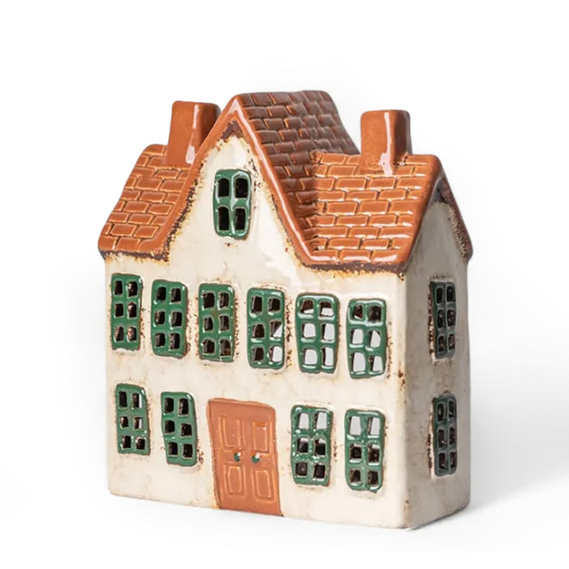 French Country Ceramic Tea Light House - Cotswolds Manor