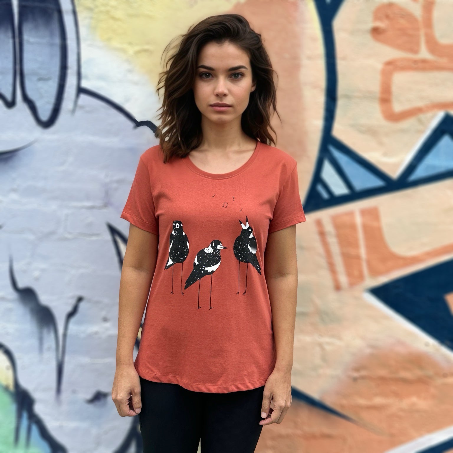 Singing Magpies Ginger Spice Womens Tee