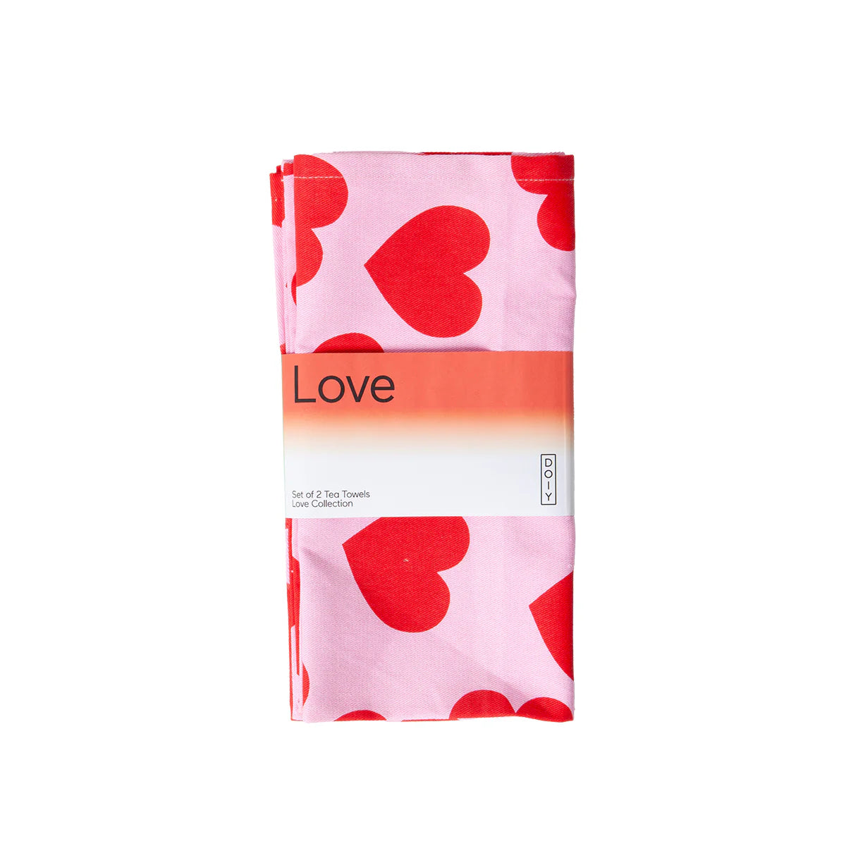 Doiy: Love Tea Towels (Set Of 2)