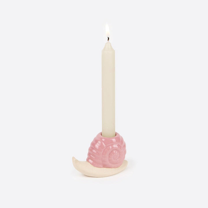 Doiy: Woodland Candle Holder Snail Pink