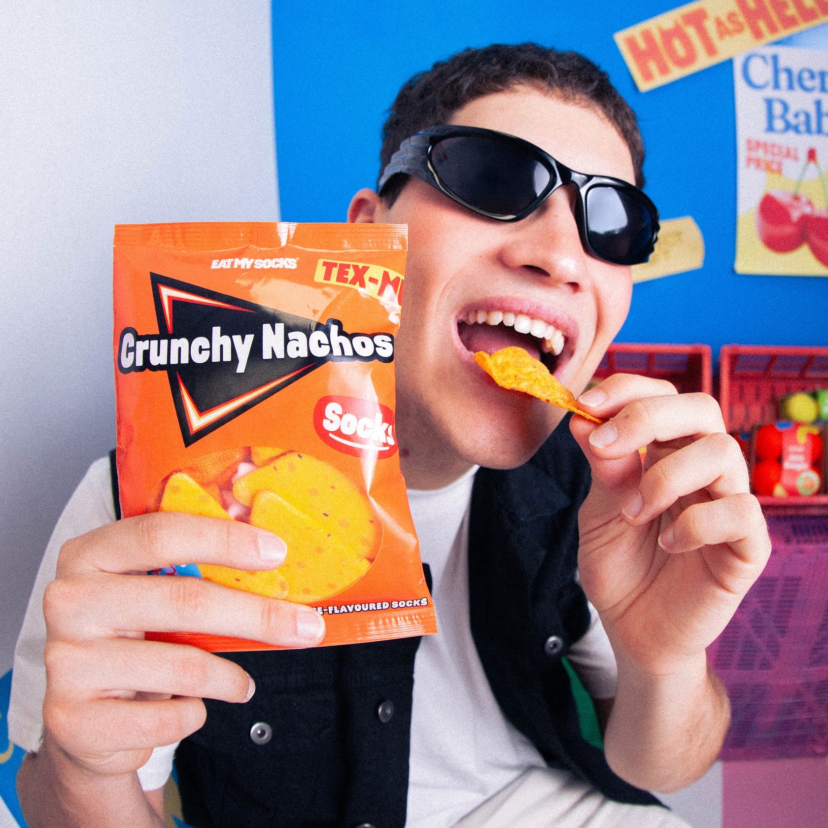 Eat My Socks: Socks Crunchy Nachos Cheese