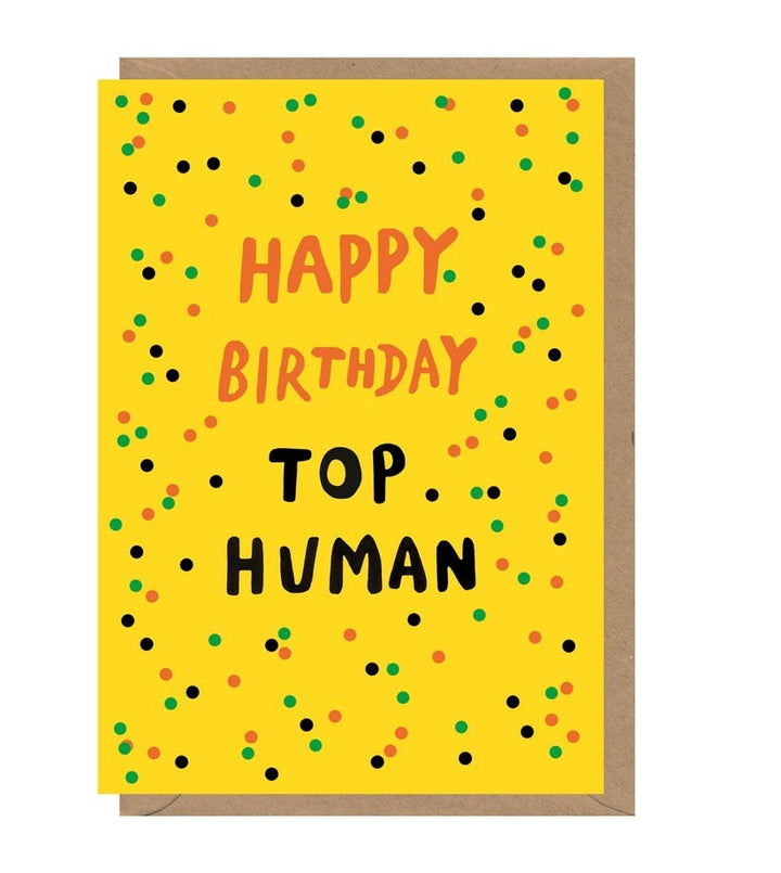 Earlybird: Greeting Card Happy Birthday Top Human