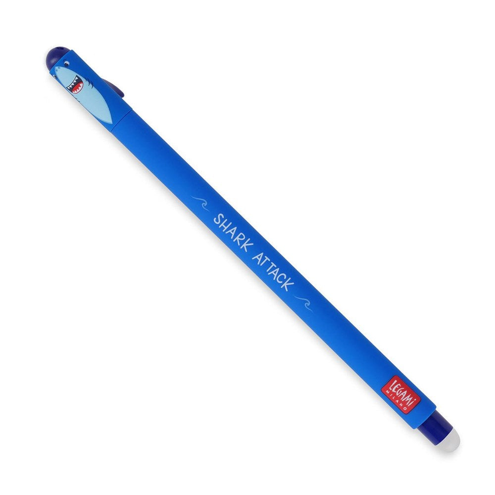 Legami - Erasable Gel Pen - Shark (Blue Ink)