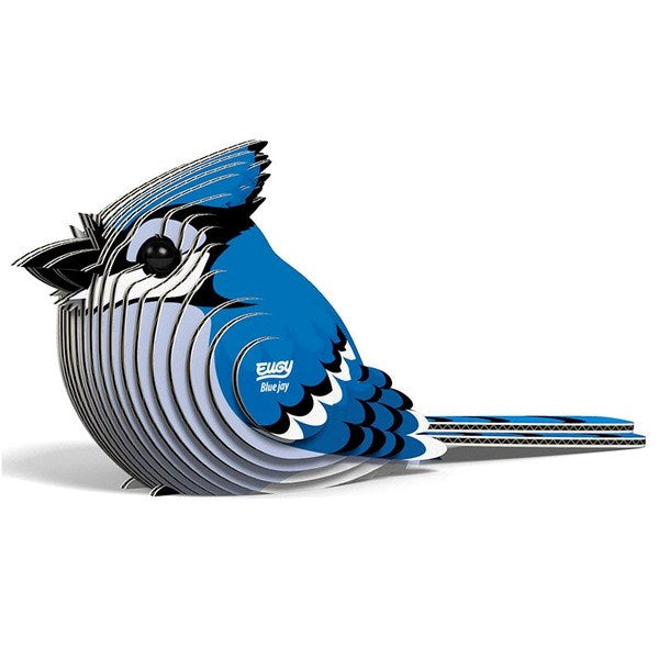 Eugy 3D Paper Model: Blue Jay