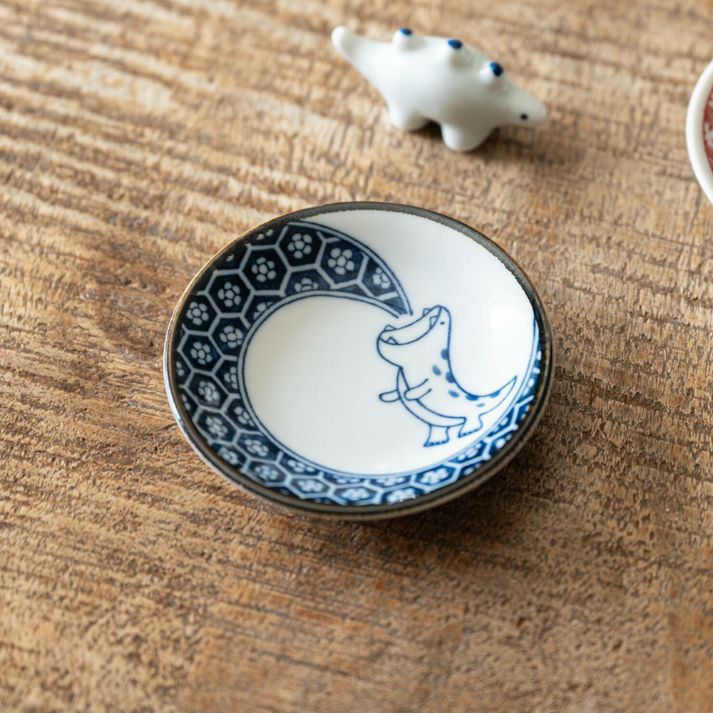 Awasaka Dinosaur Mini Plate - Blue Flame Dragon