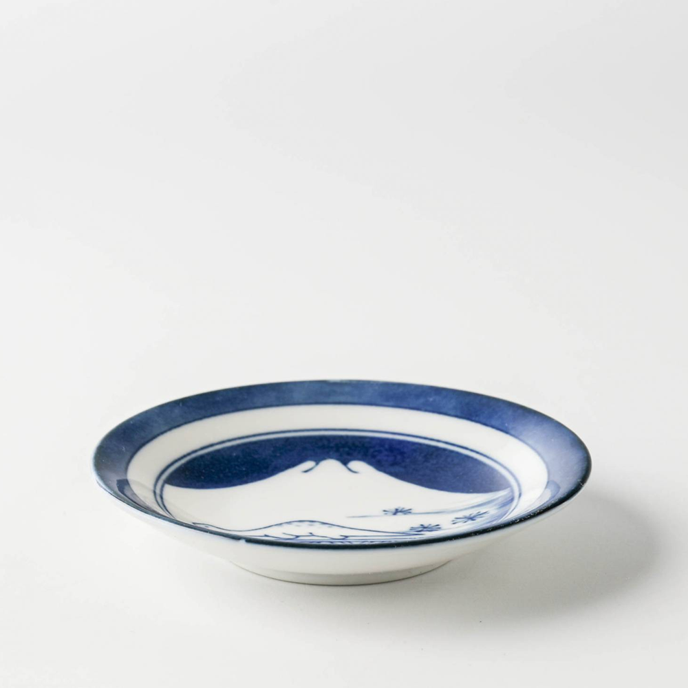 Awasaka Stegosaur Mt Fuji Mini Plate - 9cm