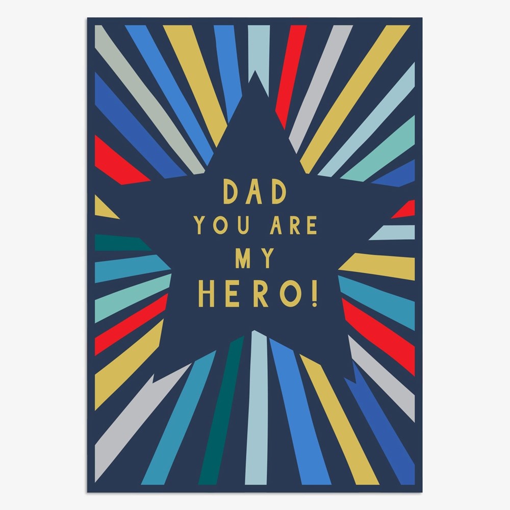 Think of Me: Dad You Are My Hero Card