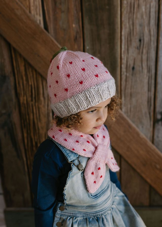 Acorn kids: Cherry Beanie Pink