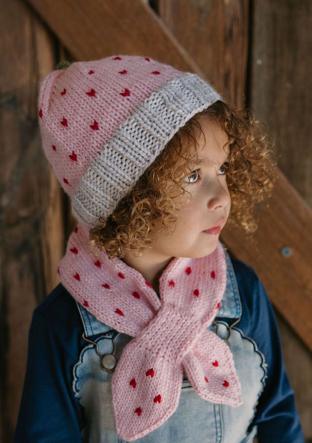 Acorn kids: Cherry Beanie Pink