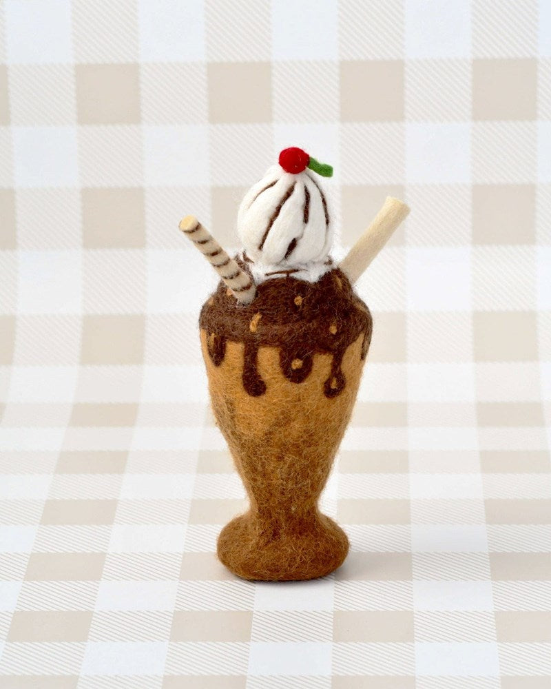 Tara Treasures: Felt Chocolate Milk Shake Play Food