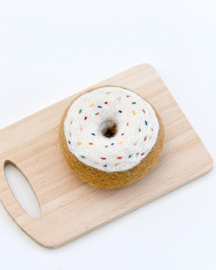 Tara Treasures: Felt Doughnuts Donut White