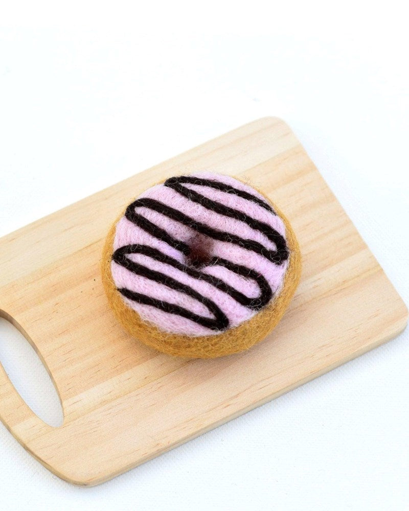 Tara Treasures: Felt Doughnuts Donut Pink