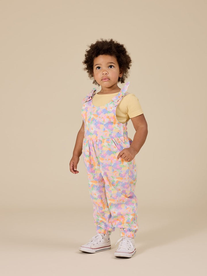 Goldie + Ace: Pastel Bouquet Tiffany Tie Overalls