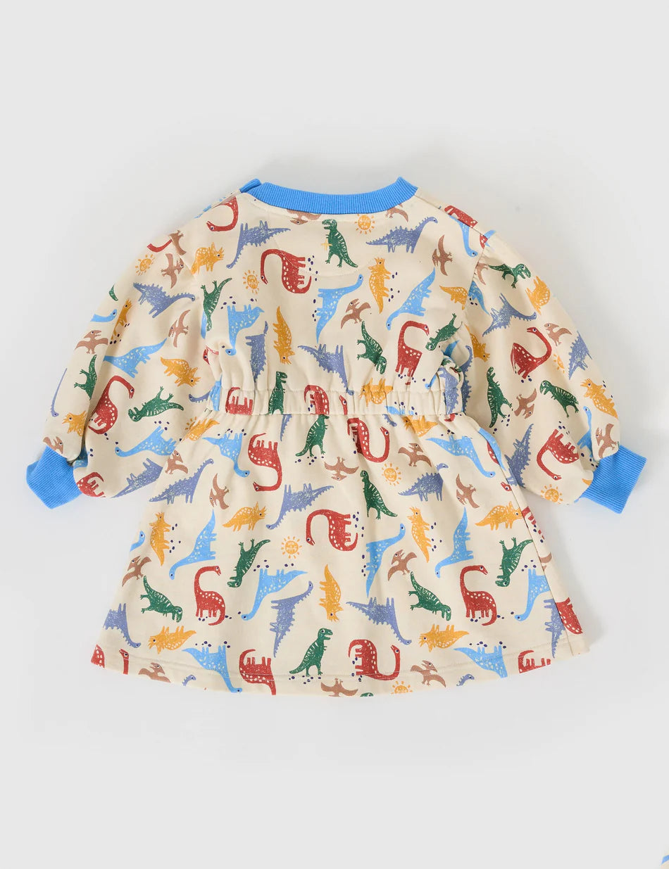 Goldie + Ace: Leah Long Sleeve Dress Dino-Mite