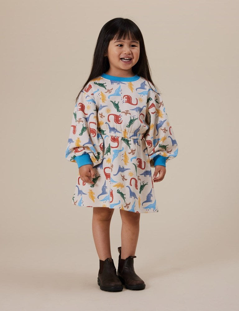 Goldie + Ace: Leah Long Sleeve Dress Dino-Mite