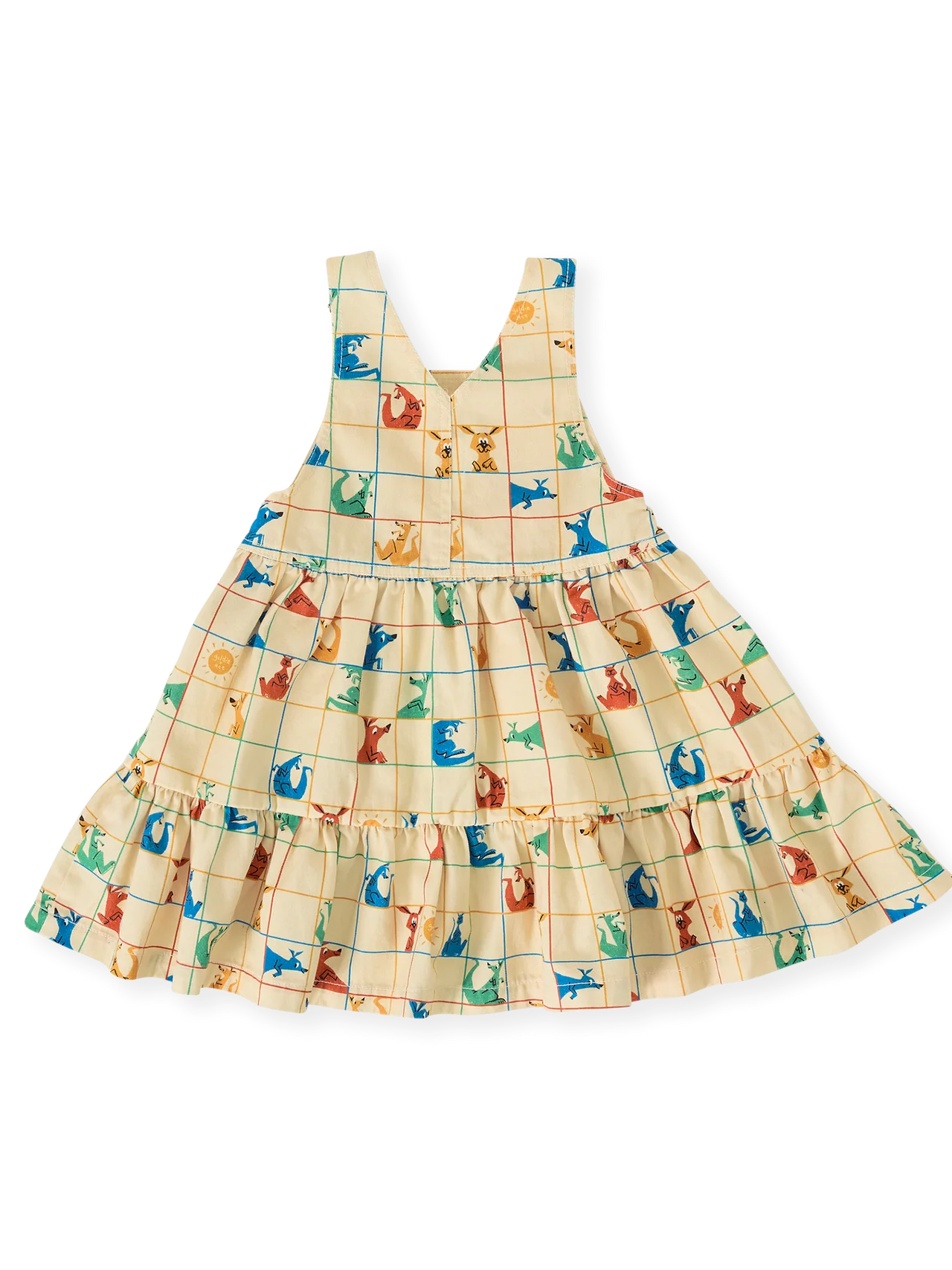 Goldie + Ace: Hopscotch Tully Tiered Pinafore Dress