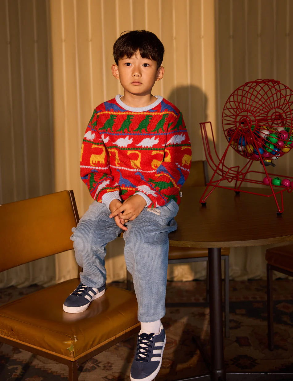 Goldie + Ace: Dino Knit Jumper