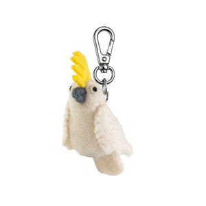 Gifted Hands Cockatoo Felt Key Chain