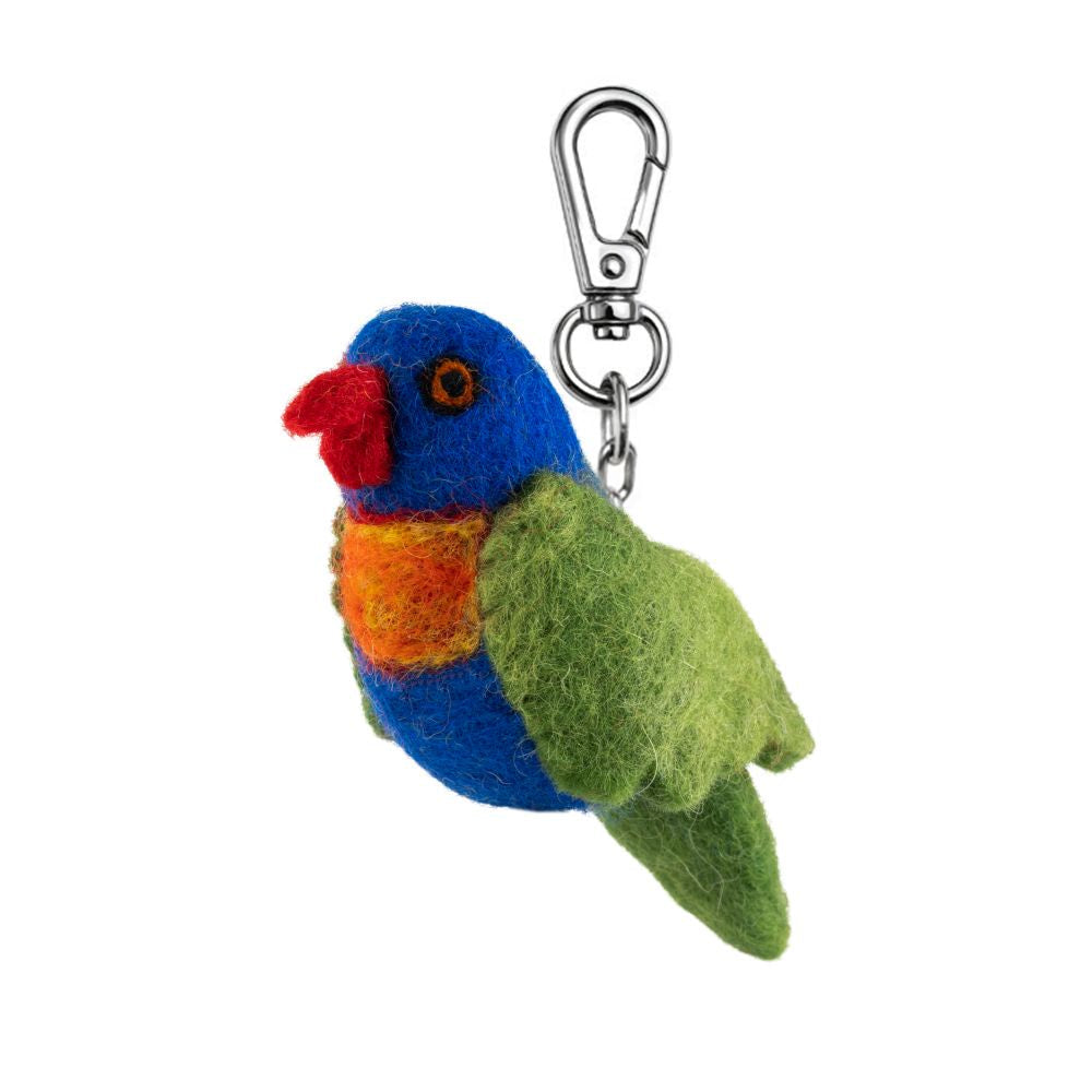 Gifted Hands Lorikeet Felt Key Chain