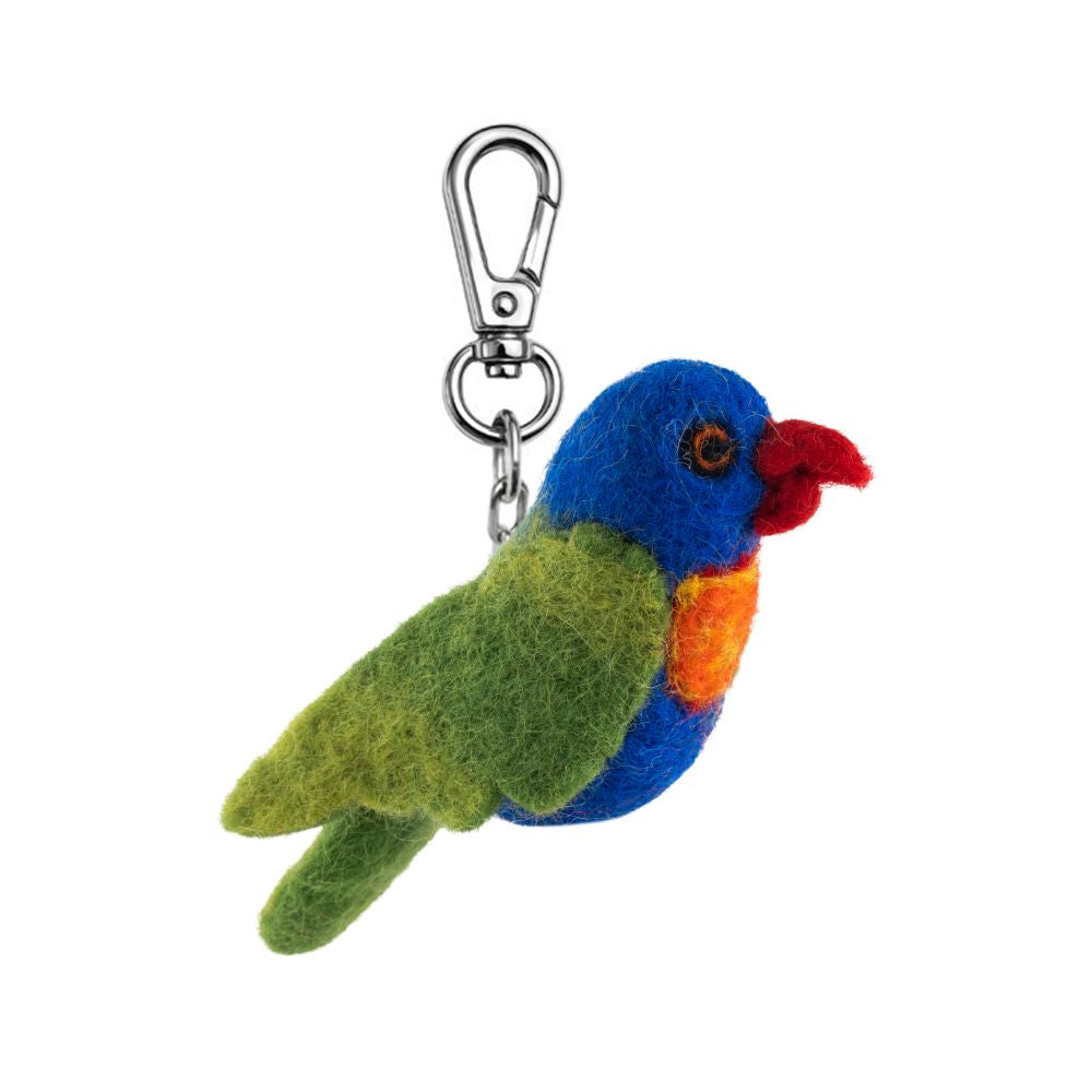 Gifted Hands Lorikeet Felt Key Chain