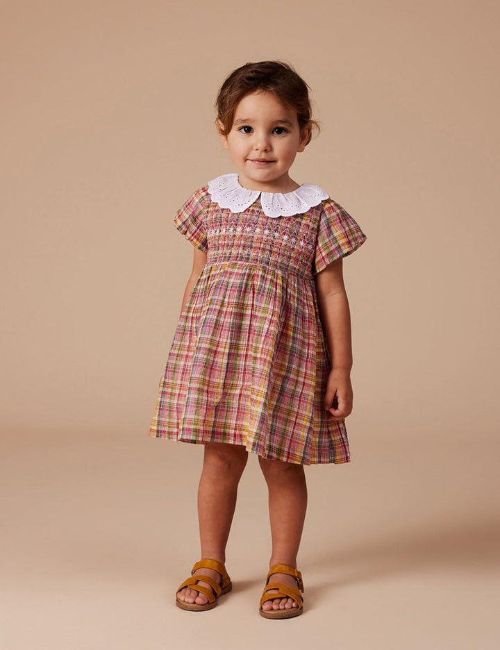 Goldie + Ace: Flo Smocked Dress Sweetie Check