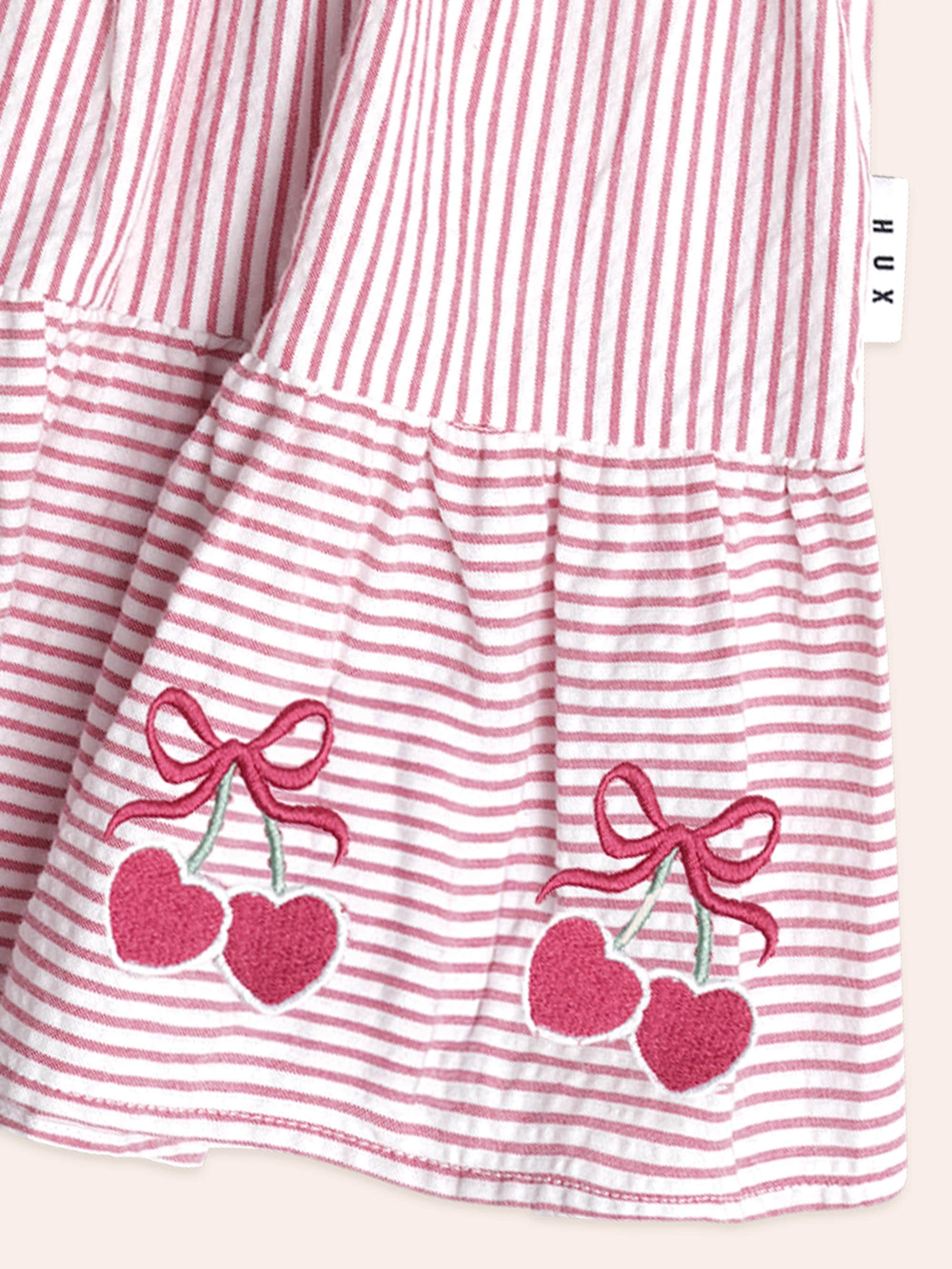 Huxbaby Cherry Pie Stripe Dress