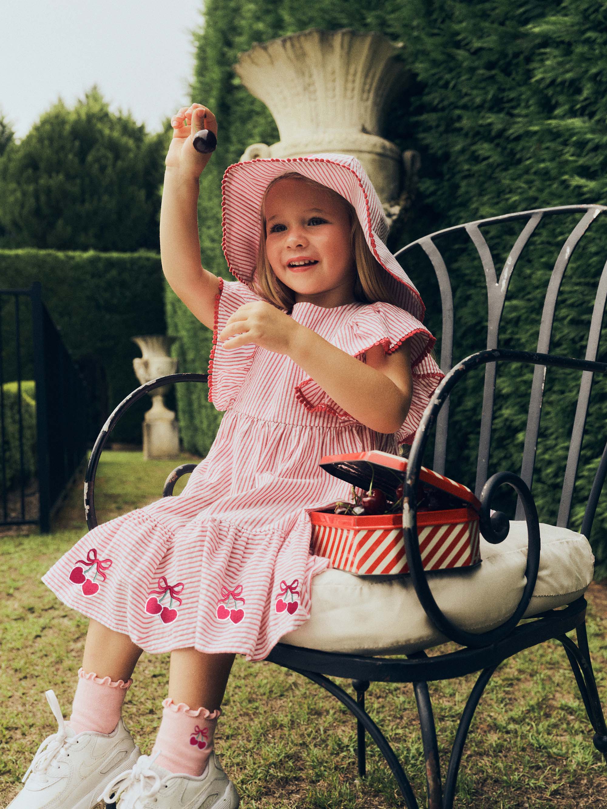 Huxbaby Cherry Pie Stripe Dress