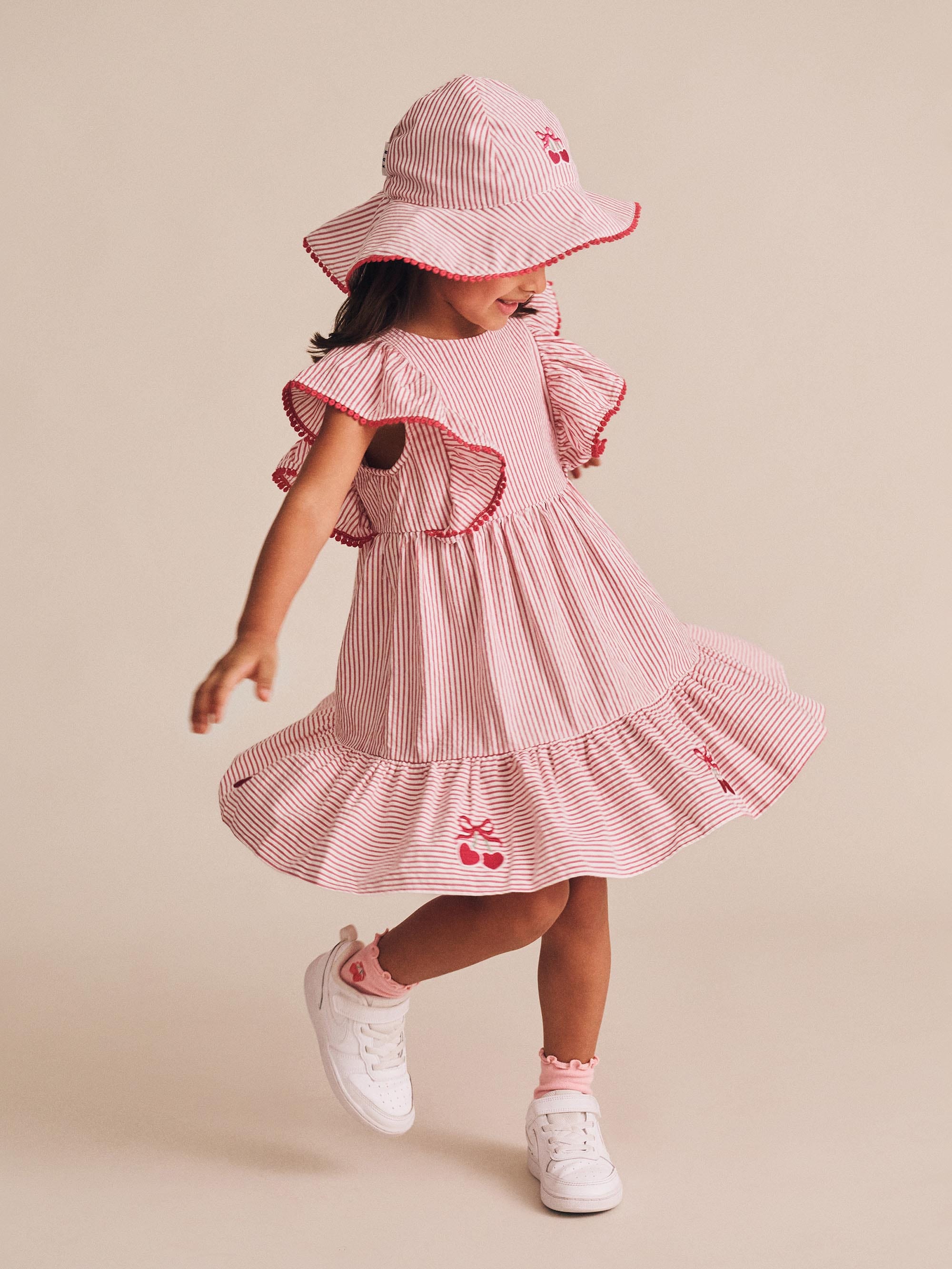 Huxbaby Cherry Pie Stripe Dress