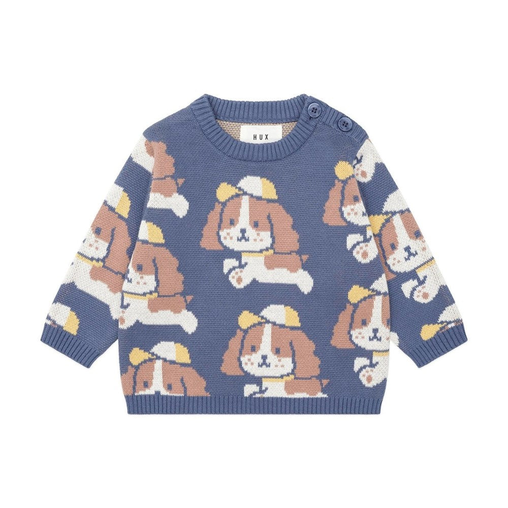 Huxbaby: Happy Puppy Knit Jumper