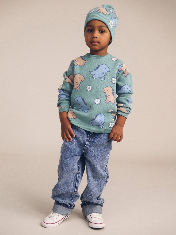 Huxbaby: Dino Play Knit Jumper