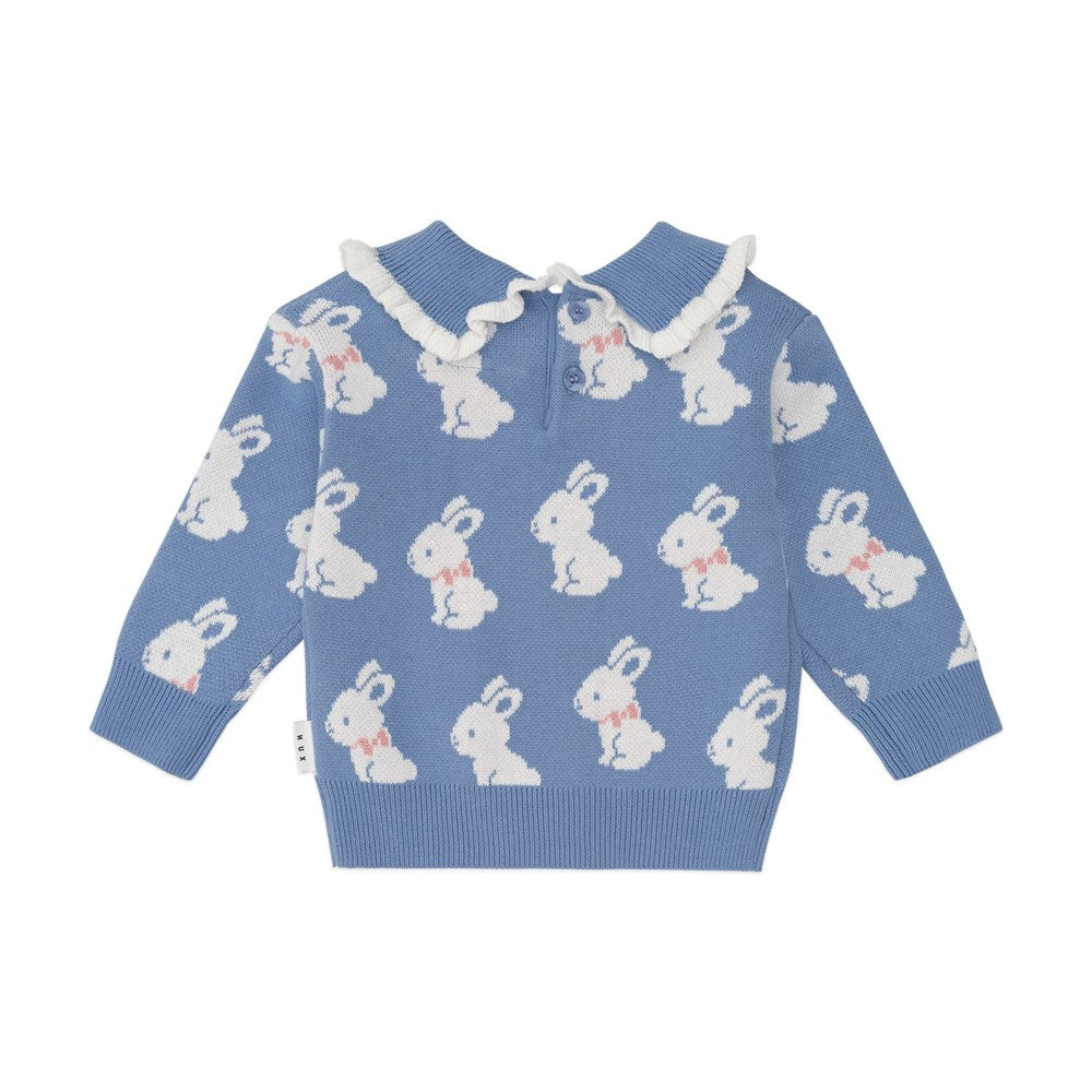 Huxbaby: Bunny Field Frill Collar Pullover