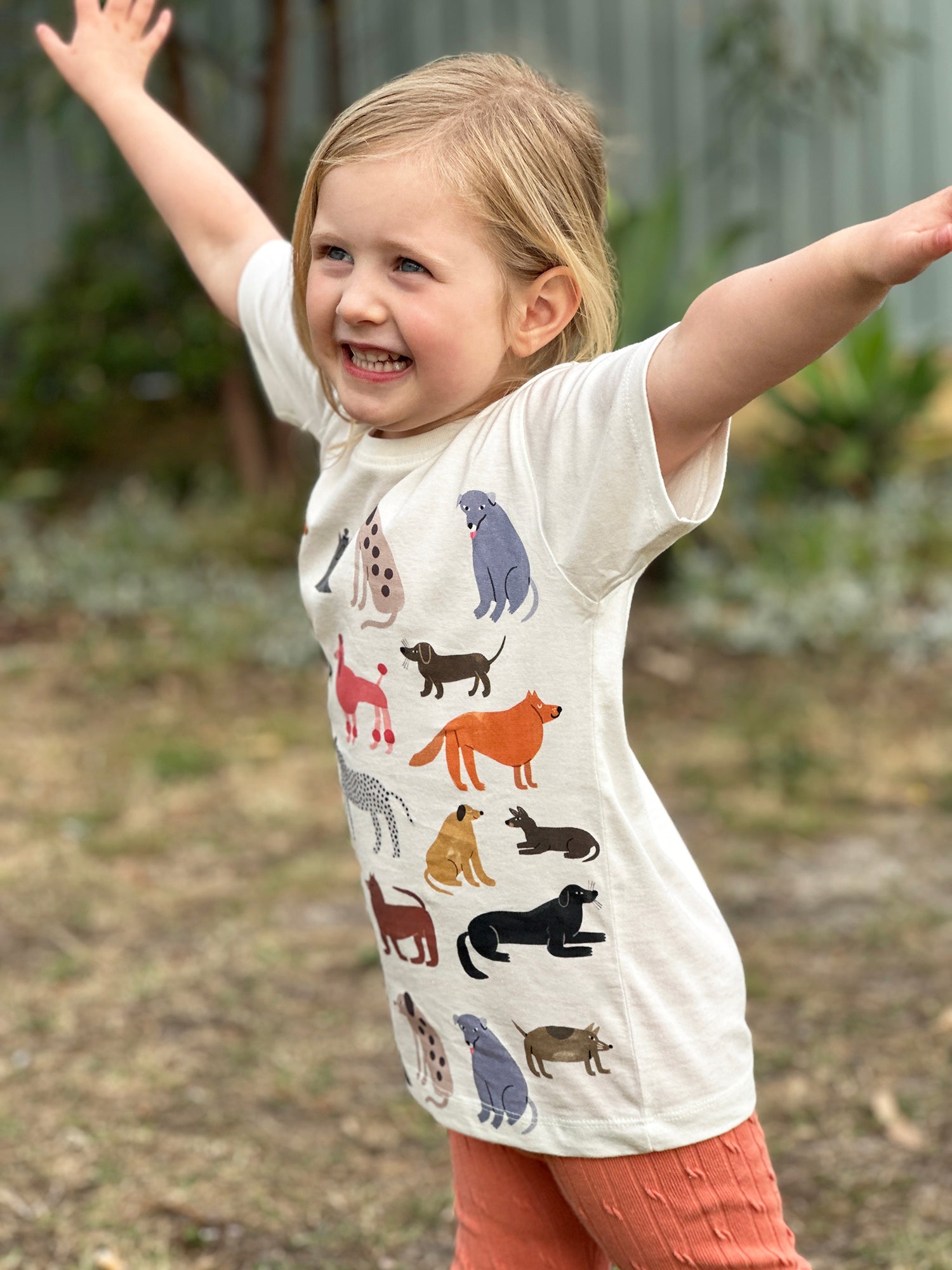 Hot Dogs Offwhite Kids Tee