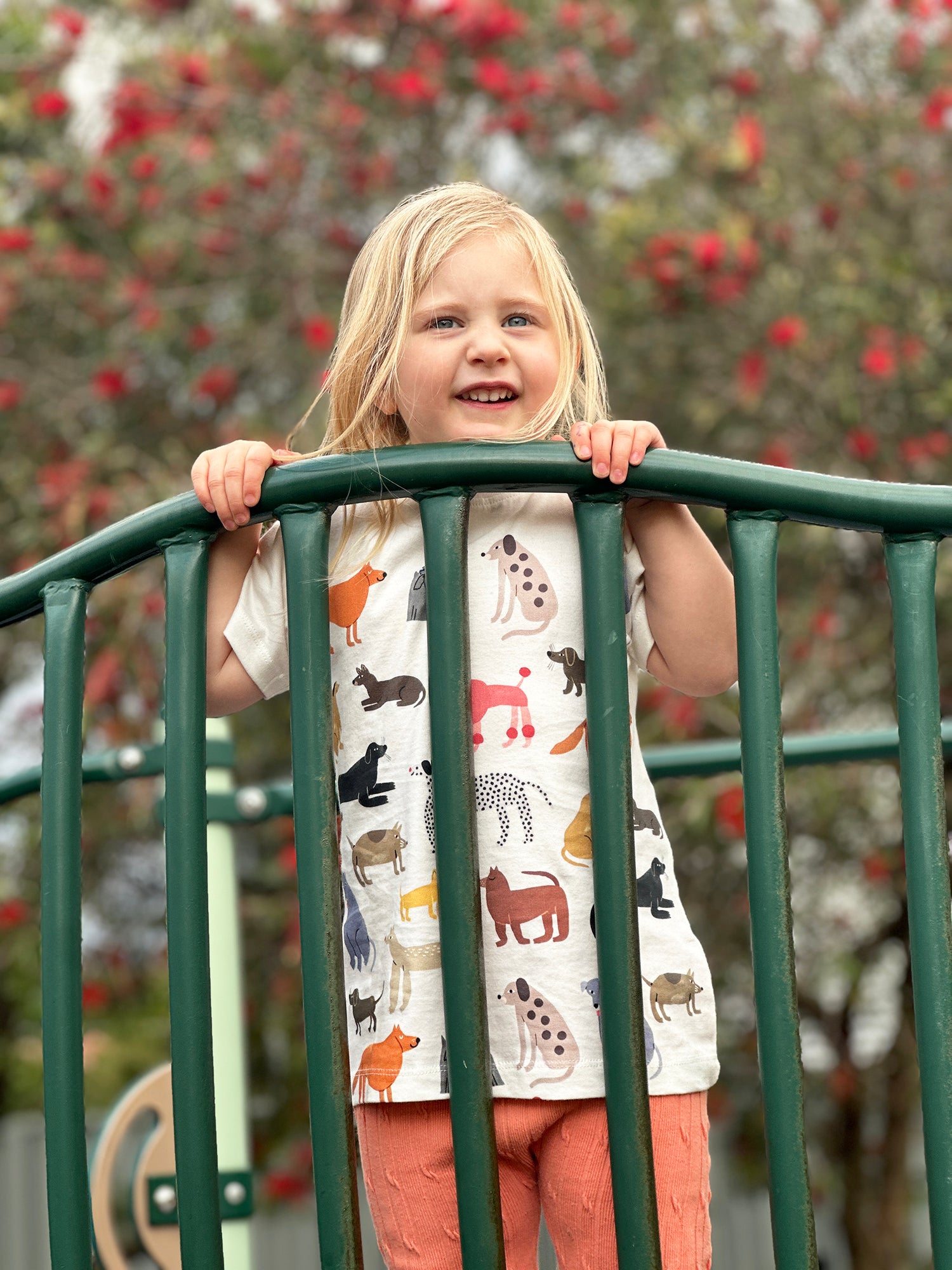 Hot Dogs Offwhite Kids Tee