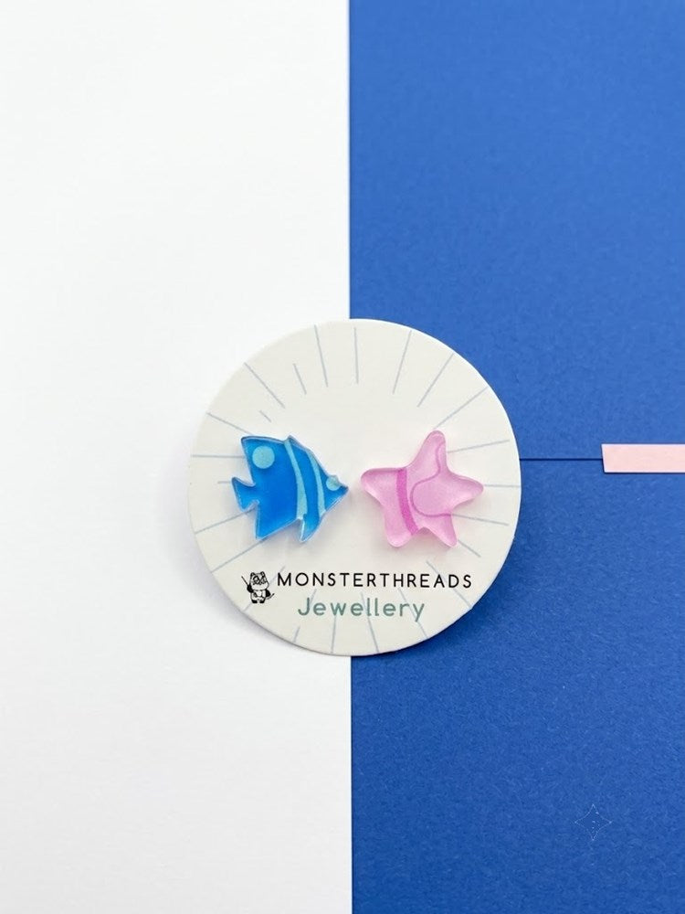 Earring Studs: Coral Seas