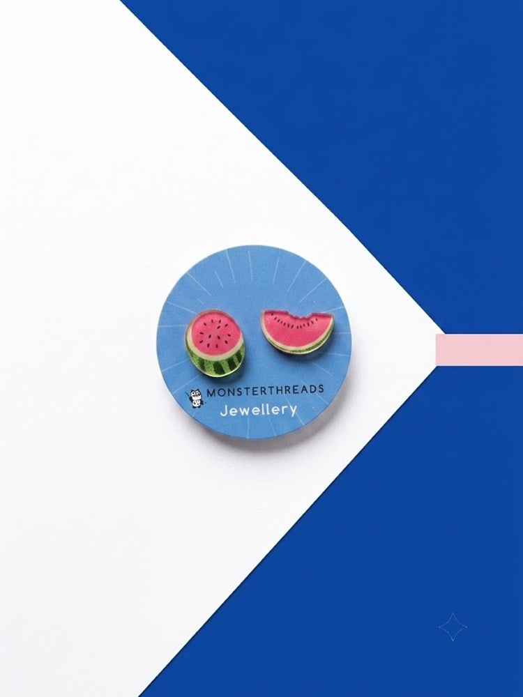 Earring Studs: Watermelons