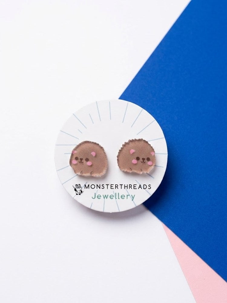 Earring Studs: Hedgehogs