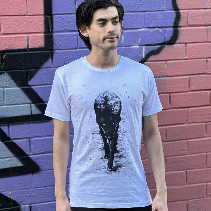 Into the Forest White Mens Tee