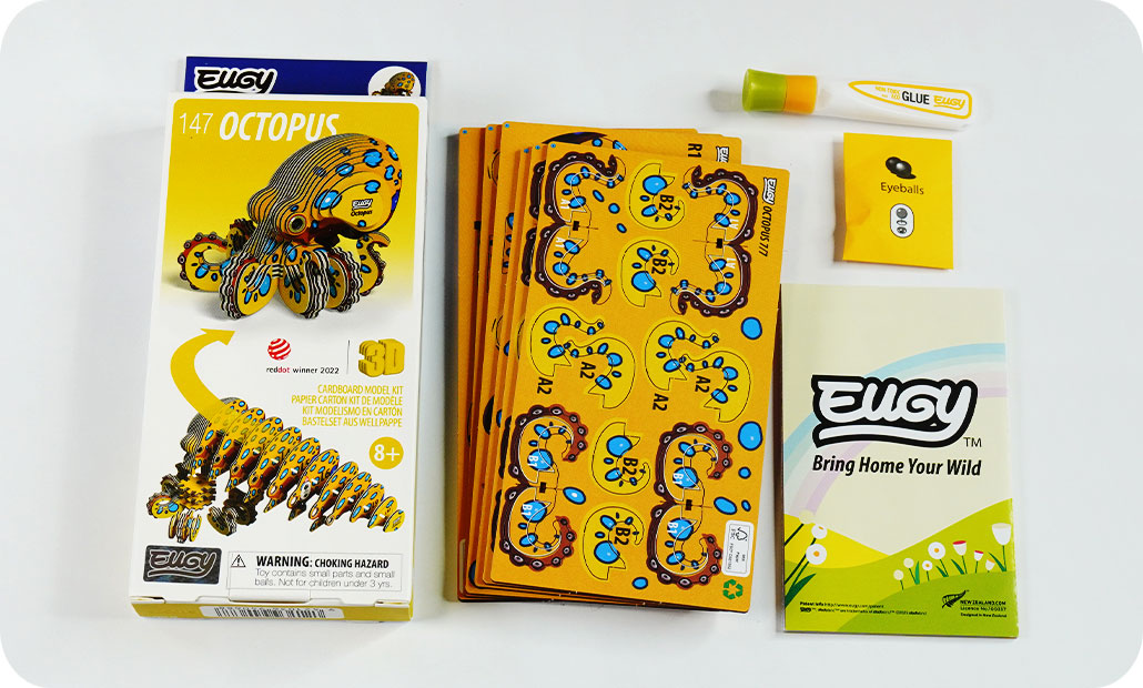 EUGY Octopus 3D Paper Puzzle
