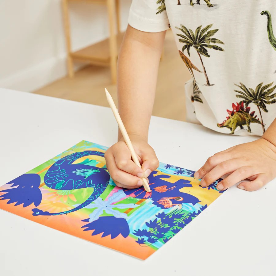Tiger Tribe: Scratch Art Dinosaurs