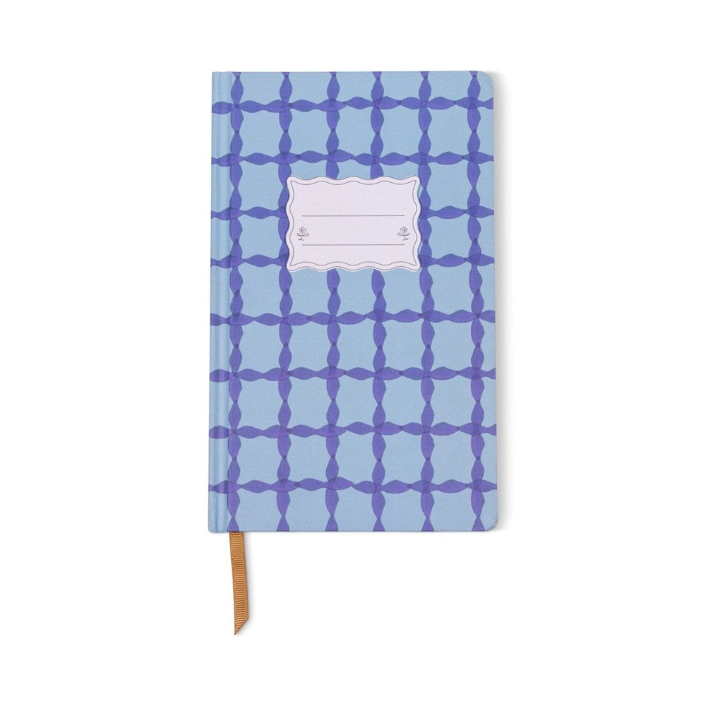 Tulip Hardback Journal - Blue Lattice