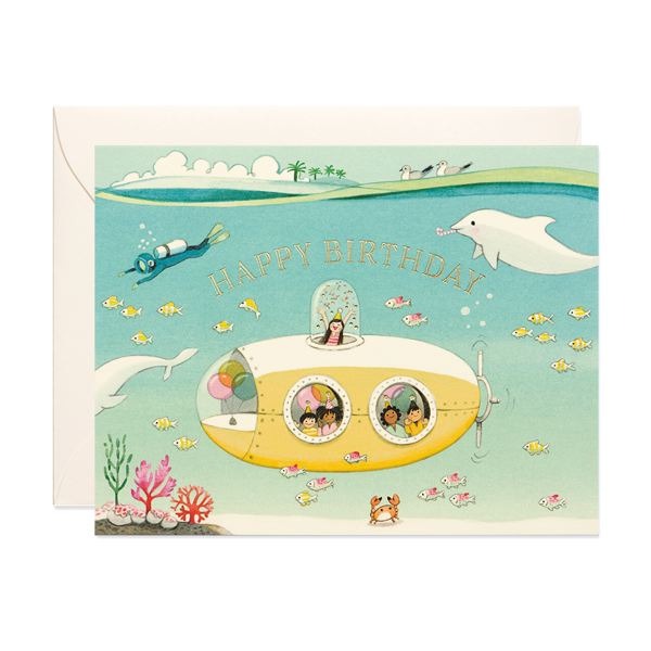 Foil Card - Submarine Birthday