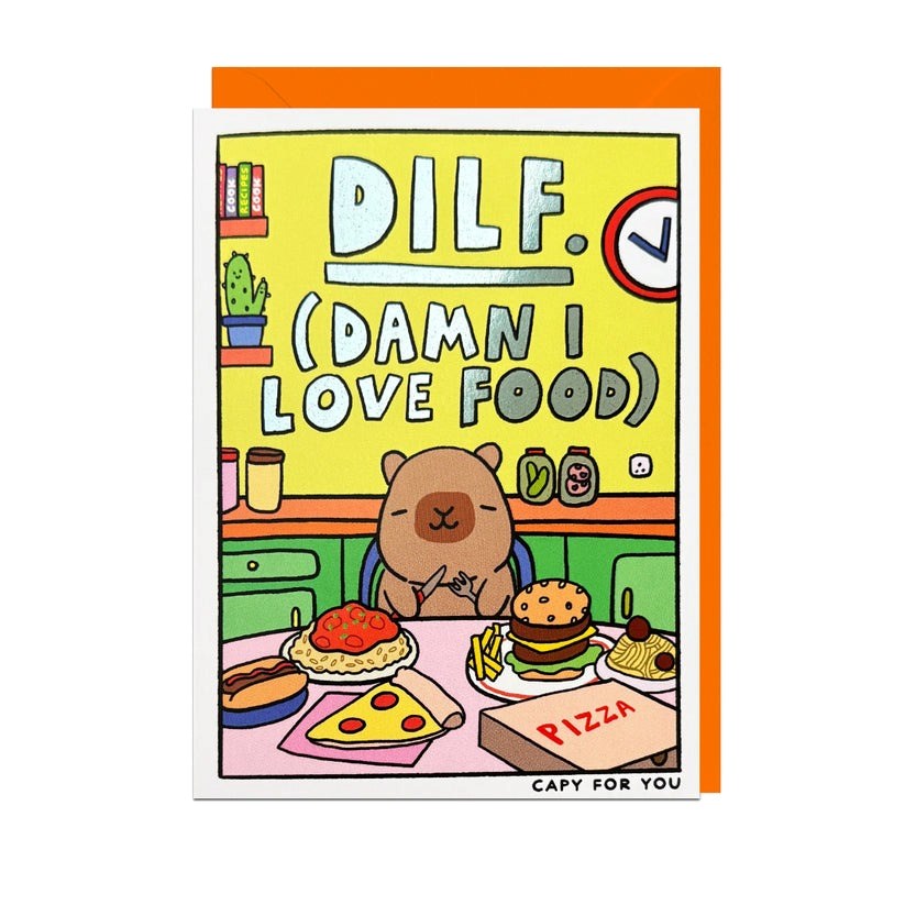 Jolly Awesome: Diff. Damn I Love Food Card