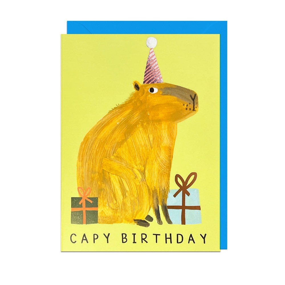 Jolly Awesome: Capy Birthday Card
