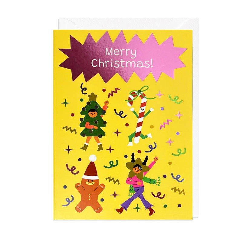 Jolly Awesome: Merry Christmas Foil Xmas Card