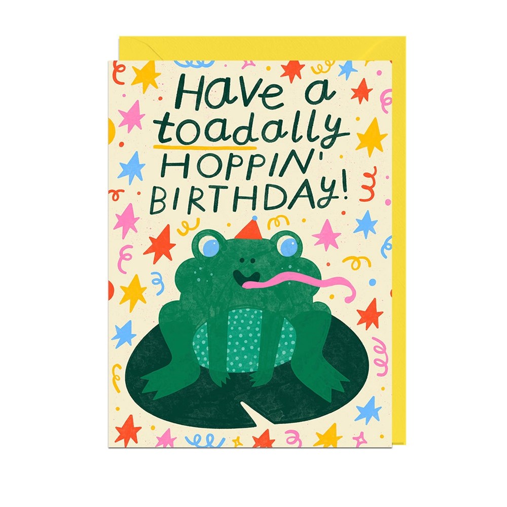 Jolly Awesome: Toad Hoppin Birthday Card