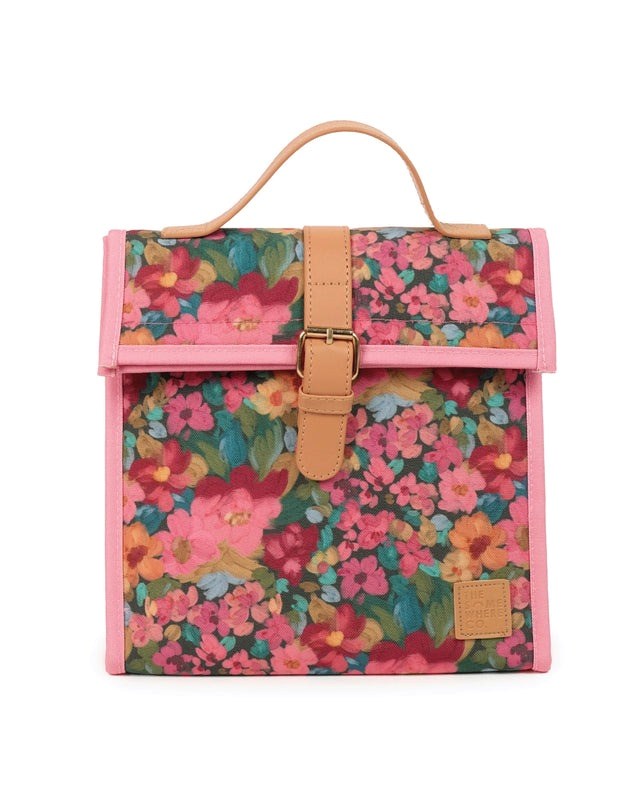 The Somewhere Co: Amongst the Flowers Lunch Satchel